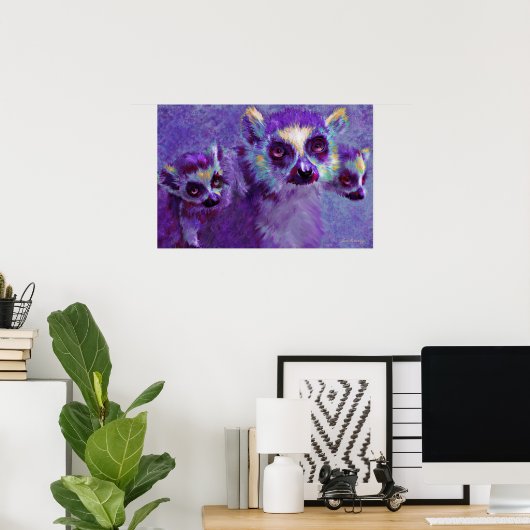 跳躍した小槌 ポスター (ホームオフィス)