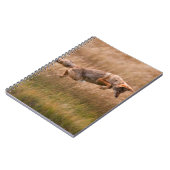 跳躍しているコヨーテ-テナガザル草原 ノートブック (左側)