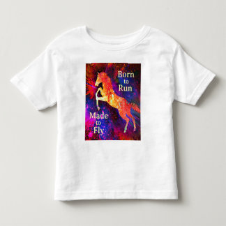 跳躍する馬の絵 トドラーTシャツ