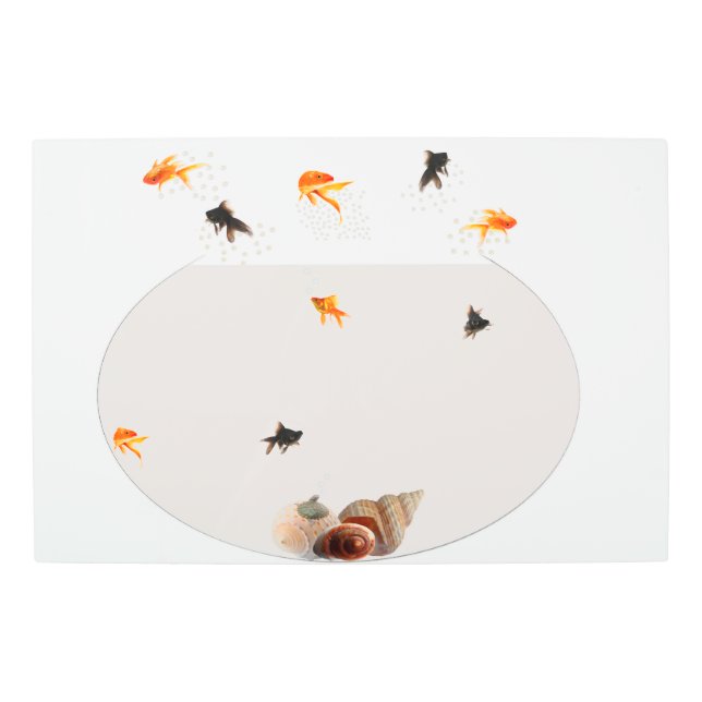 跳躍する魚の金属芸術 メタルプリント (正面)