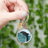 跳躍のイルカKeychain キーホルダー (手)