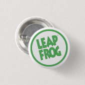 跳躍のカエルボタン 缶バッジ (正面&裏面)