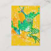 跳躍のカエル 名刺 (裏面)