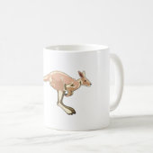 跳躍のカンガルー コーヒーマグカップ (正面右)