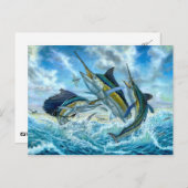 跳躍のグランドスラムおよびFlyingfish ポストカード (正面/裏面)