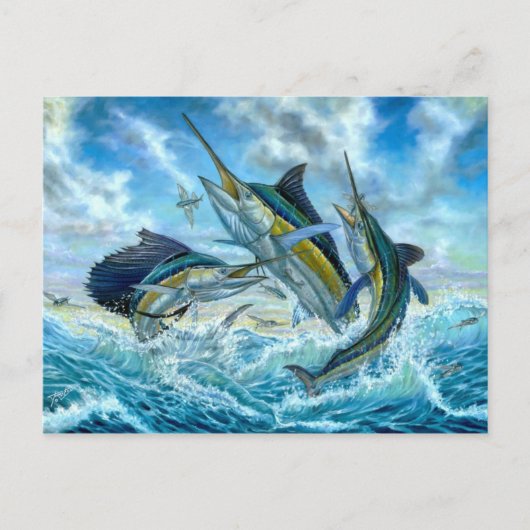 跳躍のグランドスラムおよびFlyingfish ポストカード (正面)