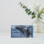 跳躍のザトウクジラの名刺 名刺 (スタンド正面)