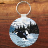 跳躍オルカ キーホルダー (正面)