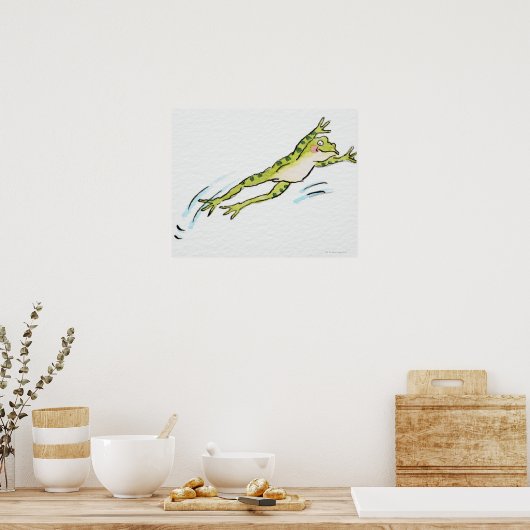 跳躍カエル2 ポスター (キッチン)