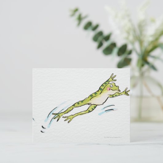 跳躍カエル2 ポストカード (スタンド正面)