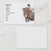 跳躍ショーの馬の名刺 名刺 (正面/裏面)