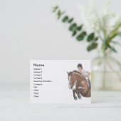 跳躍ショーの馬の名刺 名刺 (スタンド正面)