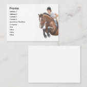 跳躍ショーの馬の名刺 名刺 (正面/裏面)