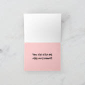 跳躍トカゲ誕生日カード カード (内部)