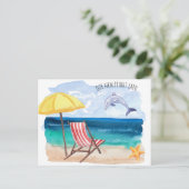 跳躍ドルフィンビーチシーン新しいアドレス 案内ポストカード (スタンド正面)