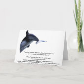 跳躍ドルフィンファンタジー誕生日カードシリーズ カード (裏面)