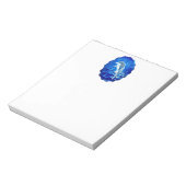 跳躍ドルフィンブルー海 ノートパッド (回転)