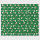 跳躍ハレクリスマスラッピング紙 ラッピングペーパー (フラット)