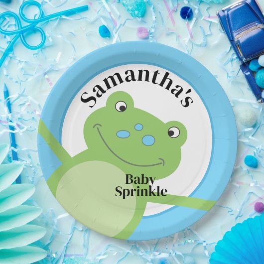 跳躍フロージングフロギーベビー散水シャワー ペーパープレート
