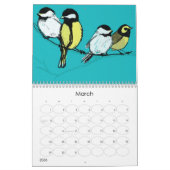 跳躍主、ウサギの年 カレンダー (3月 2026)