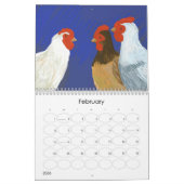 跳躍主、ウサギの年 カレンダー (2月 2026)