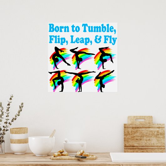 跳躍体操選手 ポスター (キッチン)