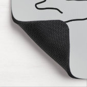 跳躍犬ラインスケッチ マウスパッド (コーナー)