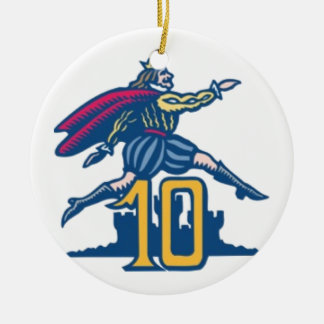 跳躍10人の主 セラミックオーナメント