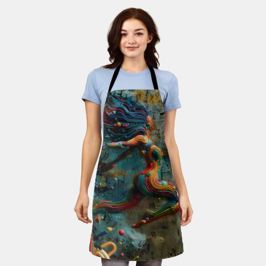 跳躍 エプロン (着用した状態)