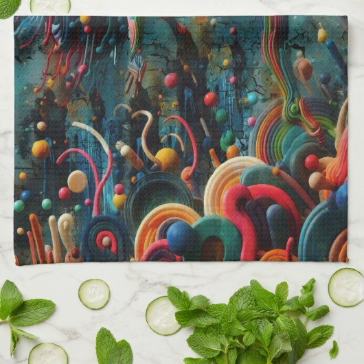 跳躍 キッチンタオル (折り畳み)