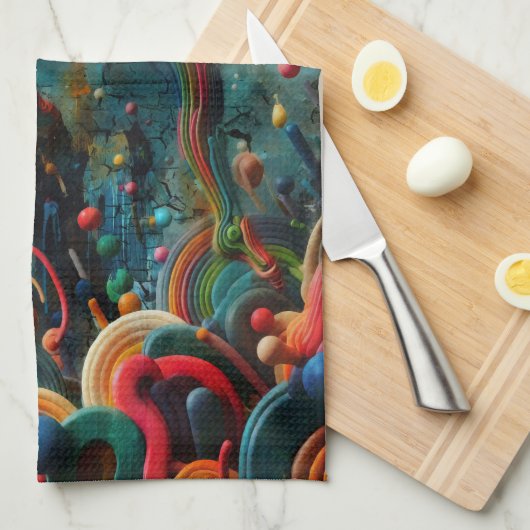 跳躍 キッチンタオル (四つ折り)