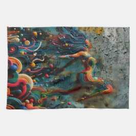 跳躍 キッチンタオル