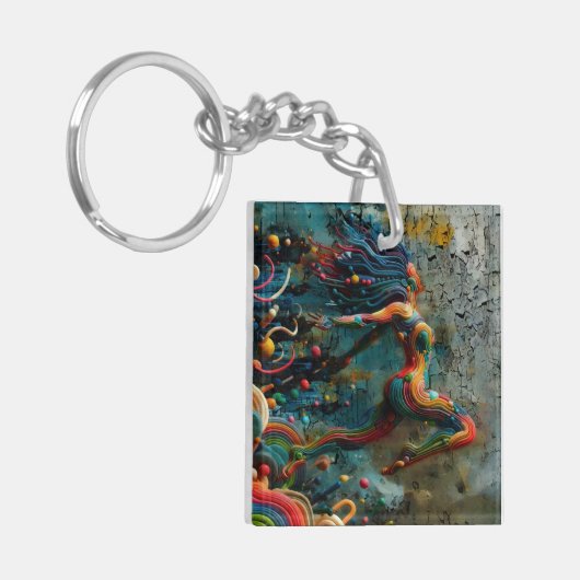 跳躍 キーホルダー (正面左)