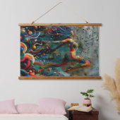 跳躍 吊り下げ型タペストリー (寝室)