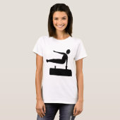 跳馬の人物 - 黒 Tシャツ (正面フル)