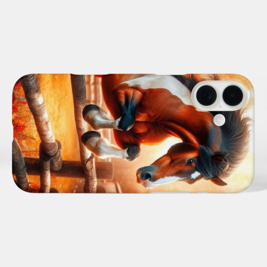 跳馬の携帯ケース Case-Mate iPhoneケース (裏面 (横))