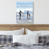 「踊ってほしい」とキャンバスの拡大印刷 キャンバスプリント (インサイチュ (寝室))