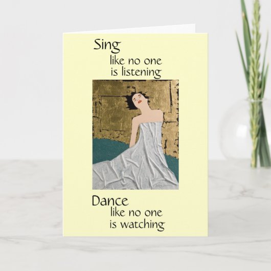 踊ってほしい カード (正面)