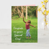 踊ってほしい… カード (黄色い花)