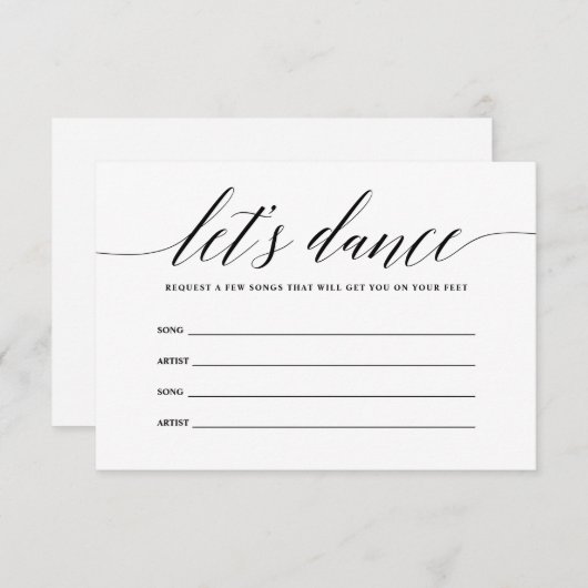 踊ってみて！リクエストカード エンクロージャーカード (正面/裏面)