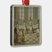 踊って下さいギリシャの女性と流行である メタルオーナメント (右)