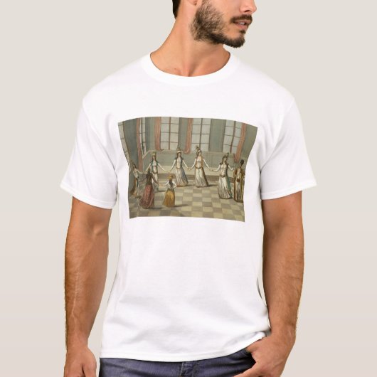 踊って下さいギリシャの女性と流行である Tシャツ (正面)