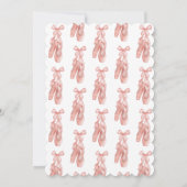 踊って回転しよう ピンクの女の子 編集可能なバレエ発表会 招待状 (裏面)