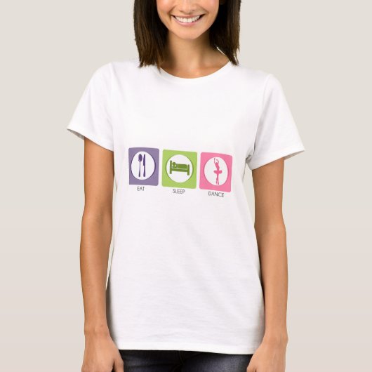 踊って眠って食べて! Tシャツ (正面)