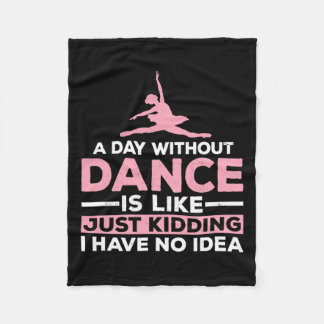 踊らない日は冗談に似ている フリースブランケット