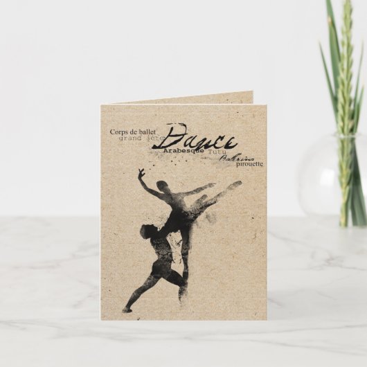 踊られた押されたカード カード (正面)