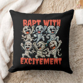 踊りおもしろいのミイラが興奮に包まれる クッション (ブランケット)