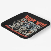 踊りおもしろいのミイラが興奮に包まれる ペーパープレート (傾斜あり)