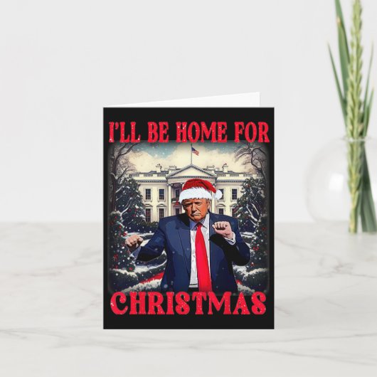 踊りおもしろいのユーモアのあるトランプ私はChriの家に行く カード (正面)