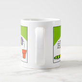 踊りおもしろいカートーンキャタピラーダンサー ジャンボコーヒーマグカップ (裏面)